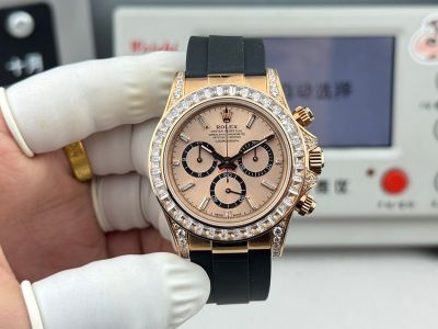 N Factory Rolex Daytona Dandong 7750 Movement 40*12.2mm 904L Steel Rose Gold Watch